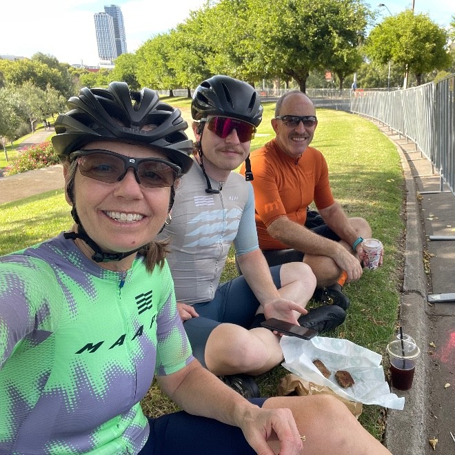 Peter, Lise and Chris Newing
